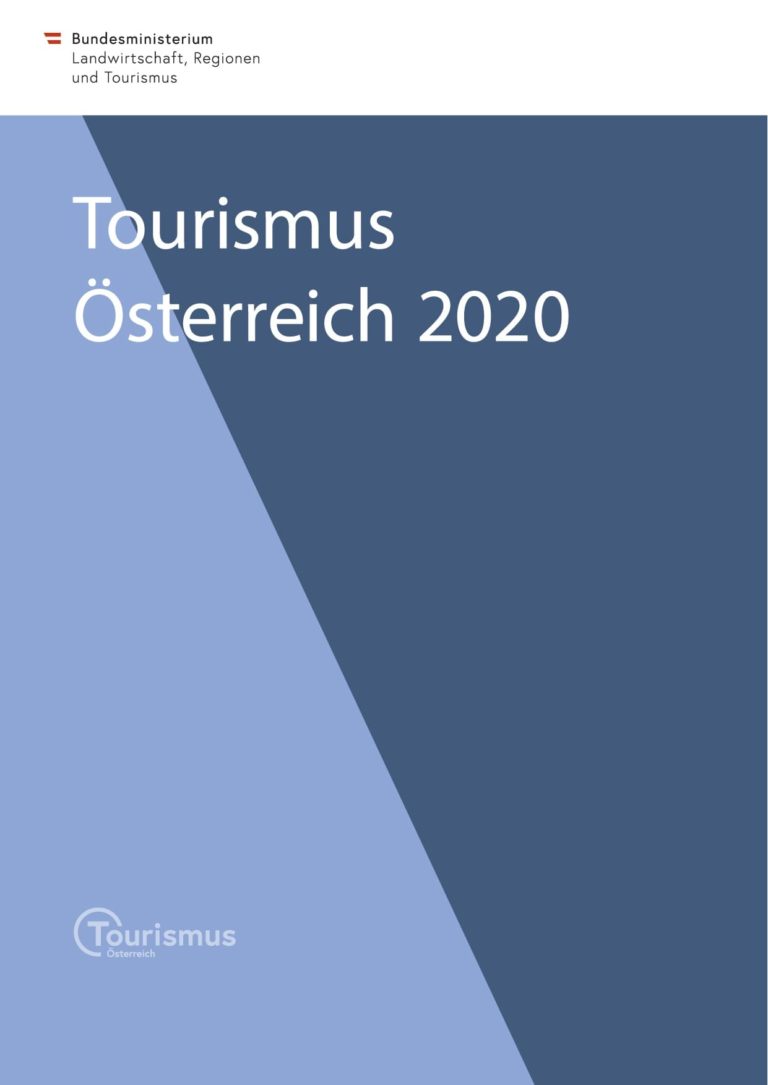 Cover des Tourismusberichts 2020